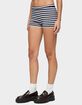 EDIKTED Irena Striped Knit Shorts image number 3