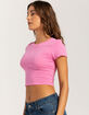BOZZOLO Womens Cropped Tee image number 3