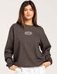 FULL TILT Boston Massachusetts Womens Embroidered Crewneck Sweatshirt image number 1