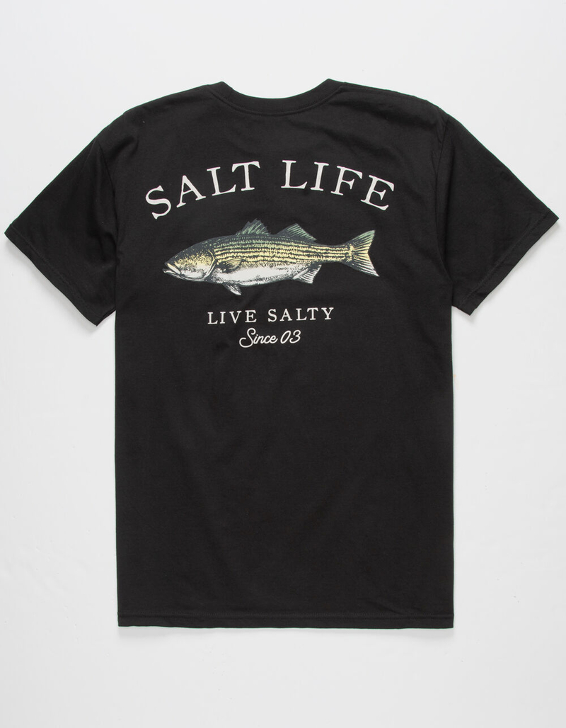 SALT LIFE Stripes Bass Mens Tee image number 0