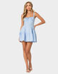 EDIKTED Basil Cupped Gingham Mini Dress image number 5