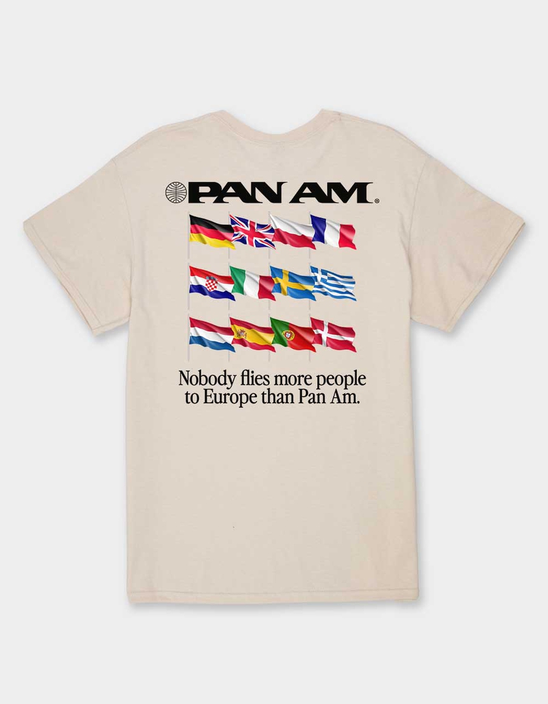 PAN AM European Flags Unisex Tee image number 1