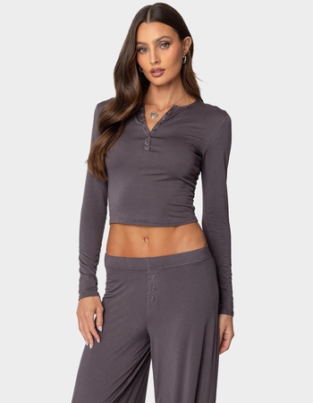 EDIKTED Kait Henley Top Primary Image