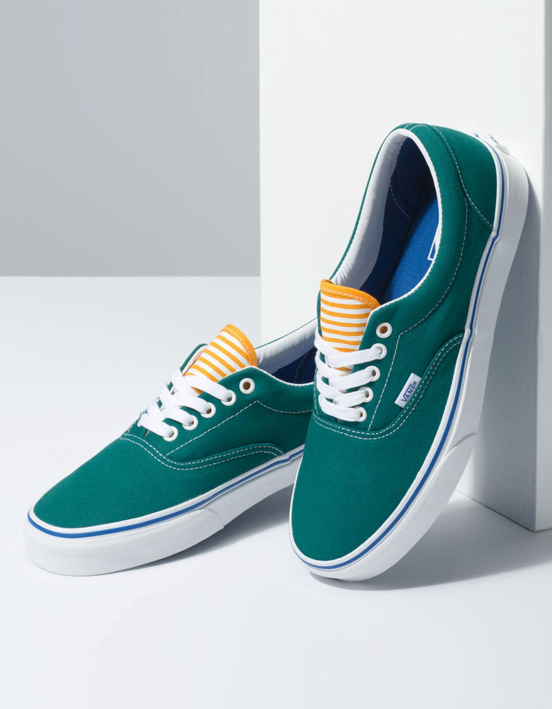 VANS Deck Club Era Quetzal Green & Zinnia Shoes image number 3