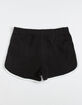 FULL CIRCLE TRENDS Contrast Piping Girls Black Shorts image number 2