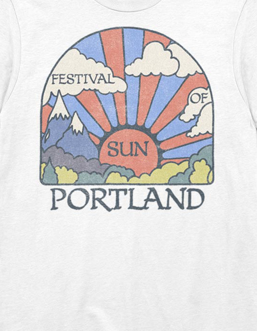 2 in 1 sun graphic tee