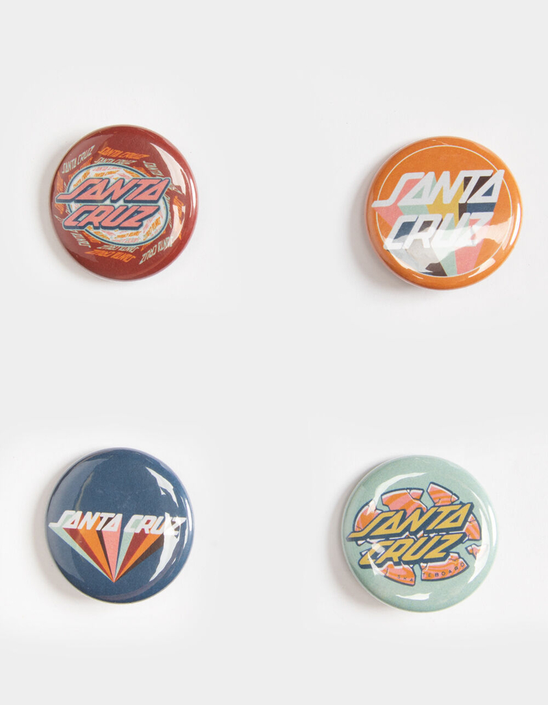 SANTA CRUZ Delta Swirl 4 Pack Pin Set image number 0