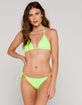 FULL TILT Neon Green Triangle Bikini Top image number 4