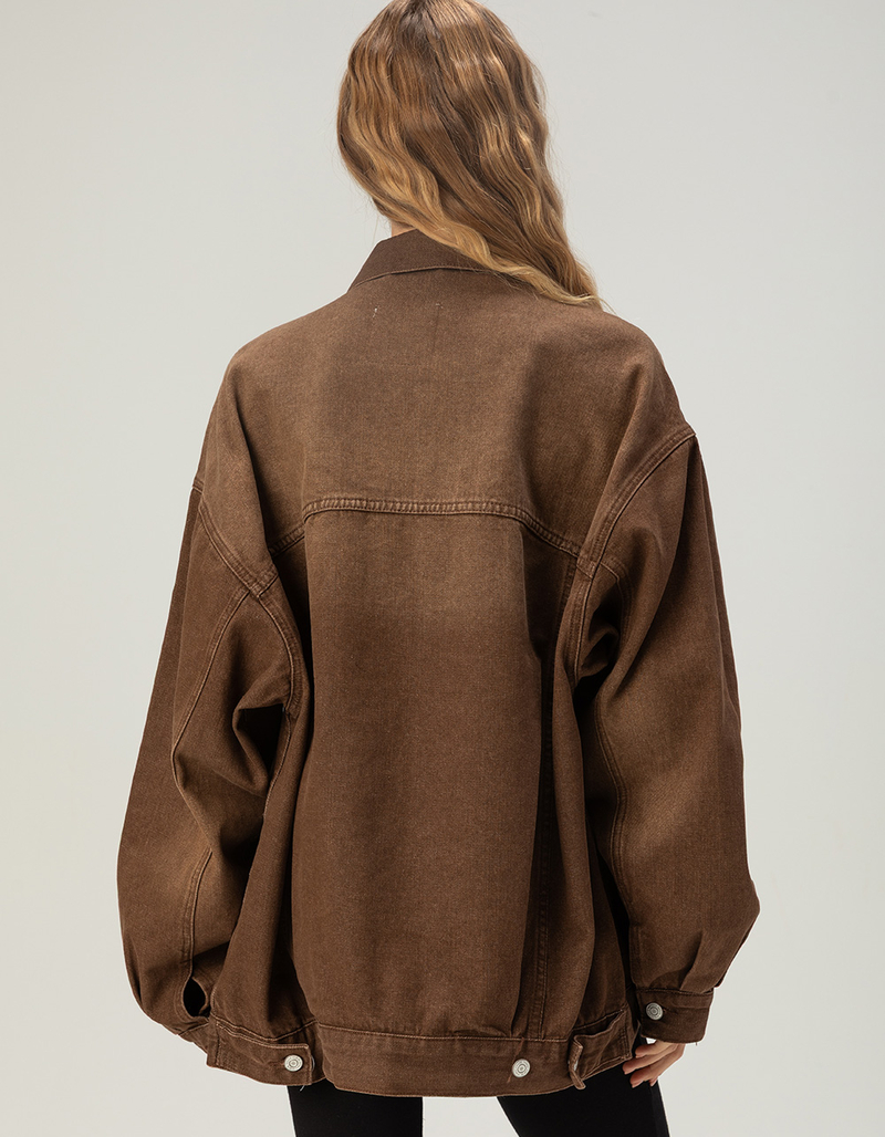 RSQ Womens Oversized Denim Jacket image number 3