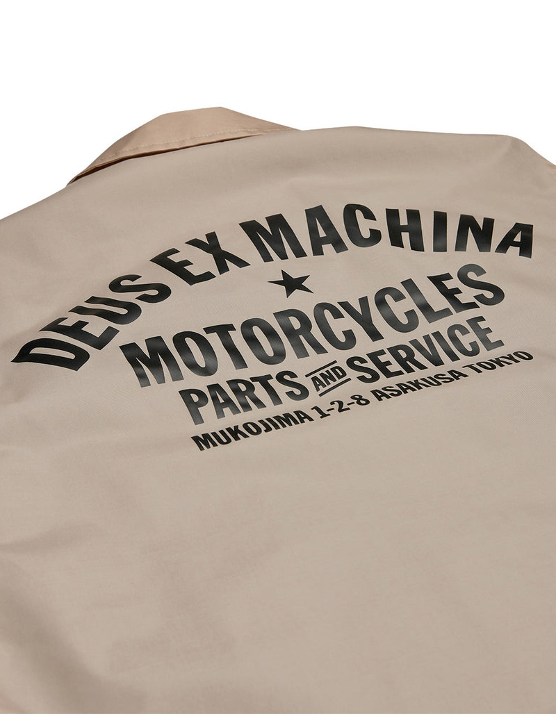 DEUS EX MACHINA Tokyo Mens Coach Jacket KHAKI Tillys