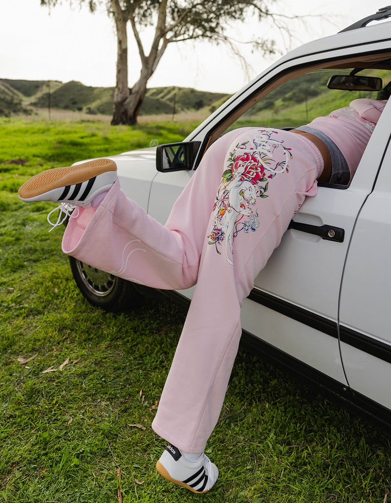 ED HARDY White Panther Womens Sweatpants image number 7