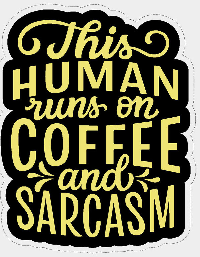 STICKER CABANA Coffee Sarcasm Sticker image number 1