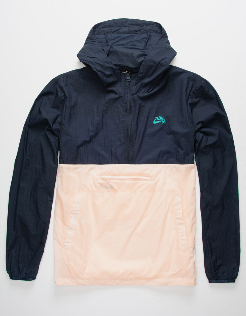 NIKE SB Skate Obsidian & Washed Coral Mens Anorak Jacket image number 1