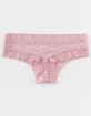 FULL TILT Micro Lace Trim Lavender Boyshorts image number 2