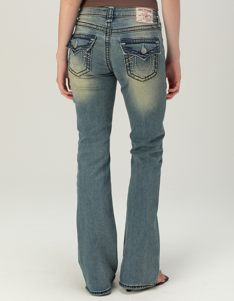 TRUE RELIGION Becca Mid Rise Super T Flap Womens Bootcut Jeans image number 1
