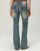 TRUE RELIGION Becca Mid Rise Super T Flap Womens Bootcut Jeans image number 2