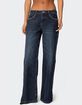 EDIKTED Stassie Studded Low Rise Jeans image number 4