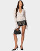 EDIKTED Sheer Lace Bell Sleeve Top image number 2