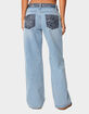 EDIKTED Bandana Bliss Low Rise Jeans image number 4