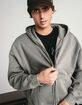 RSQ Mens Washed Zip-Up Oversized Hoodie image number 6
