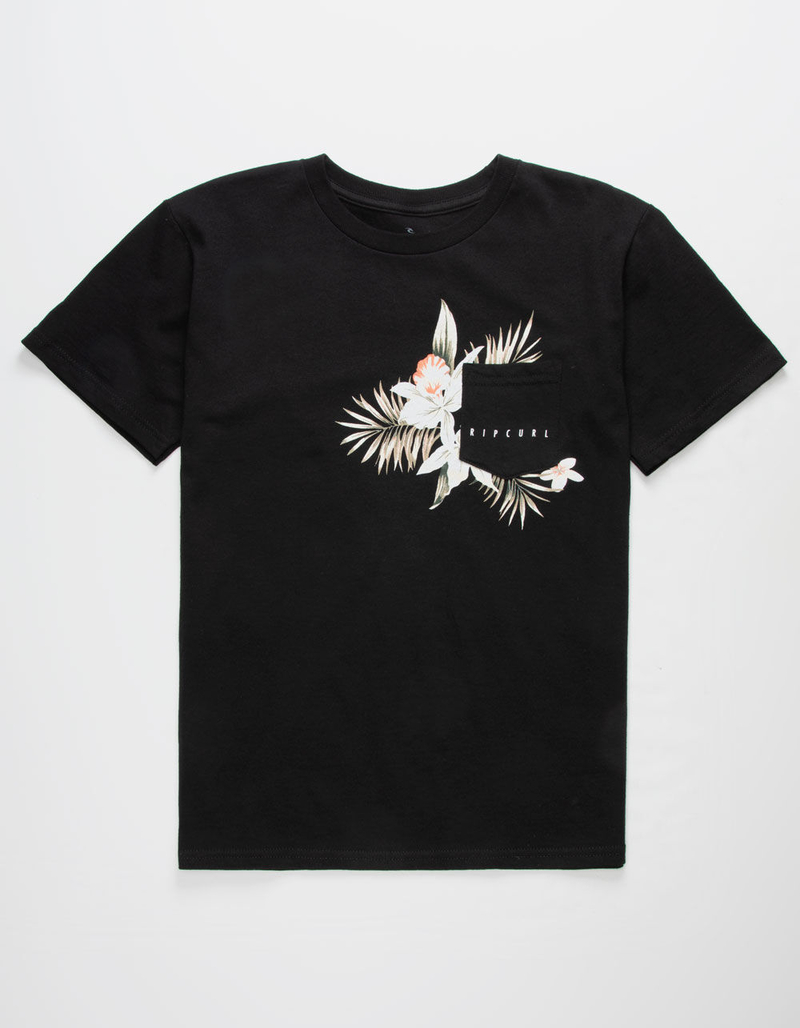 RIP CURL The Digs Black Boys Pocket Tee image number 0