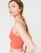 FULL TILT Lace Back Strappy Seamless Womens Brick Cami image number 2
