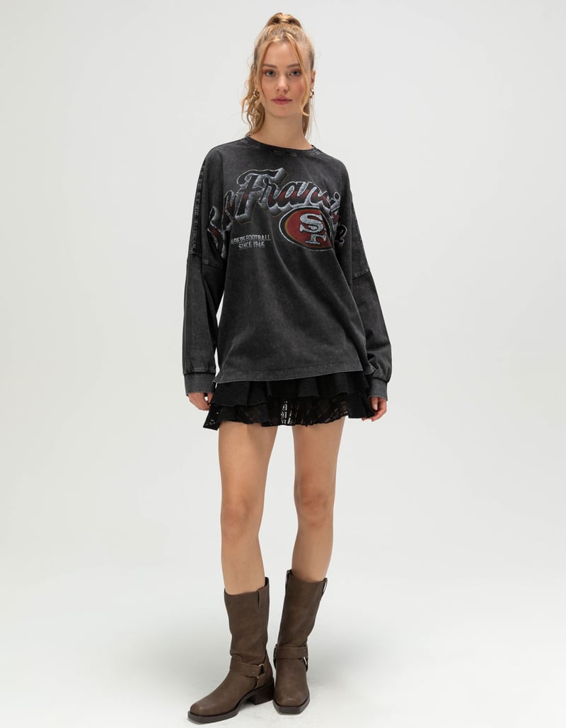 THE WILD COLLECTIVE San Francisco 49ers Womens Long Sleeve Tee image number 1