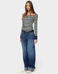 EDIKTED Kella Low Rise Baggy Jeans image number 4