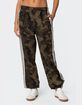 EDIKTED Camo Contrast Striped Sweatpants image number 4