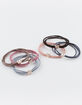 FULL TILT 6 Pack Metal Heart Hair Ties image number 1