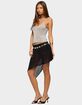 EDIKTED Irenah Asymmetric Sheer Chiffon Midi Skirt image number 5
