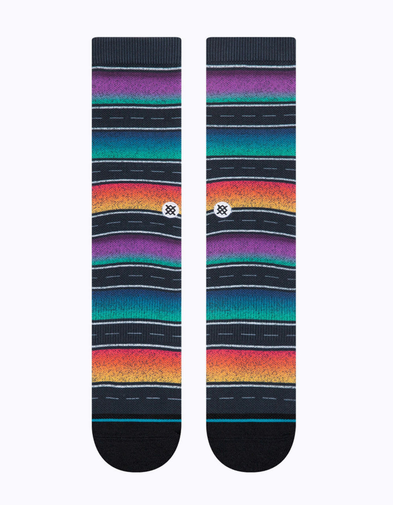 STANCE Sierras Black Mens Crew Socks image number 1