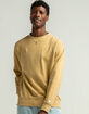 RSQ Premium Mens Pale Yellow Crewneck Sweatshirt image number 1