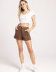 RSQ Utility Corduroy Womens Shorts image number 5