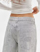 BDG Urban Outfitters Jaya Ticking Stripe Womens Low Rise Wide Leg Jeans image number 5