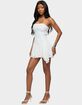EDIKTED Elaia Asymmetric Strapless Lace Mini Dress image number 2