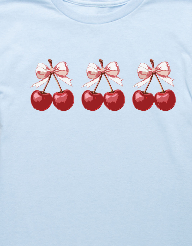 CHERRIES Trio Bows Unisex Kids Tee image number 1