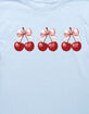 CHERRIES Trio Bows Unisex Kids Tee image number 2