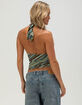 RSQ Womens Stripe Mesh Halter Top image number 4