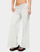 EDIKTED Petite Reeva Polka Dot Foldover Pants image number 2