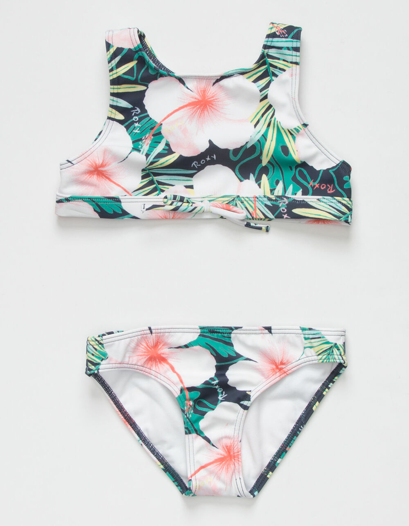 ROXY Peachy Vibes Crop Top Little Girls Bikini Set (4-6) image number 0