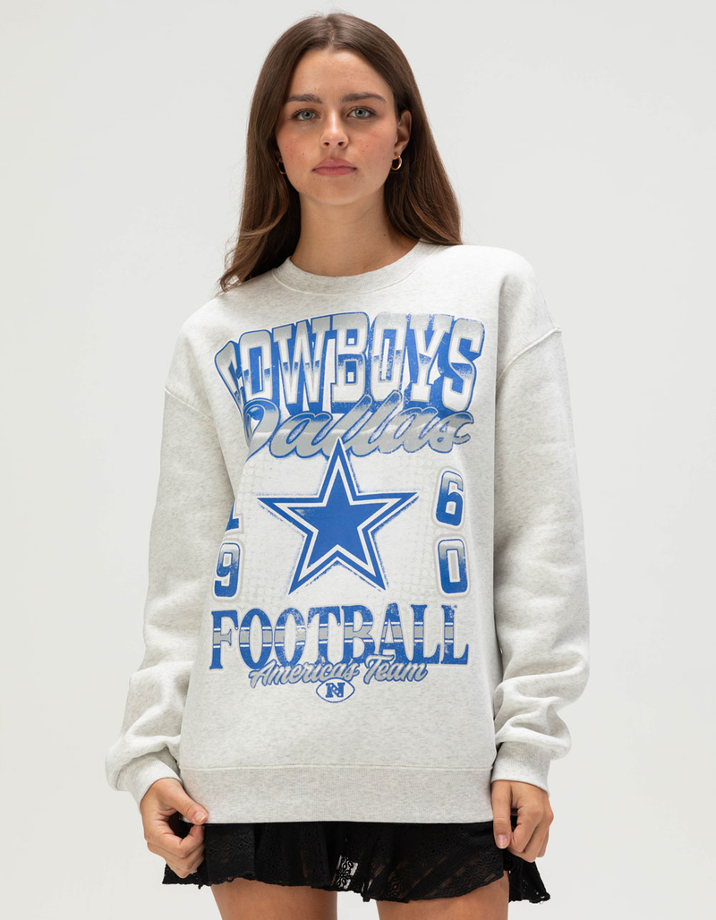 THE WILD COLLECTIVE Dallas Cowboys Womens Crewneck Sweatshirt image number 0