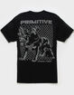 PRIMITIVE Warning Mens Tee image number 1