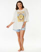 RIP CURL Sun Club Heritage Womens Oversized Tee image number 4