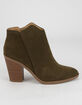 SODA Womens Olive Ankle Booties image number 2