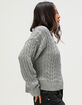 RSQ Womens Cable Knit Zip-Up Sweater image number 4
