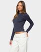 EDIKTED Kiyan Long Sleeve Tee image number 2