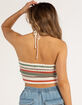 RSQ Womens Stripe Crochet Halter Top image number 4