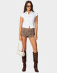 EDIKTED Phoeby Houndstooth Plaid Shorts image number 2