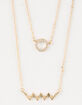 FULL TILT Gold Crystal Layer Necklace image number 1